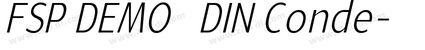 FSP DEMO   DIN Conde字体转换